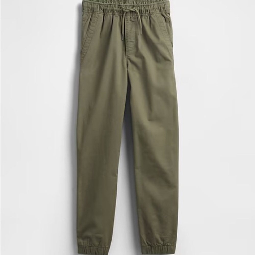 GAP Kids Relaxed Everyday Joggers Olive Green Size XL (12)